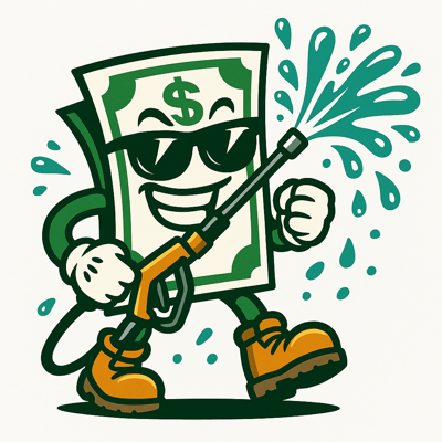 Pressure Washing Business Mascot